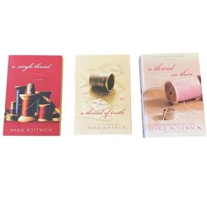 3 Marie Bostwick Books,A Thread So Thin, A Thread of Truth, …